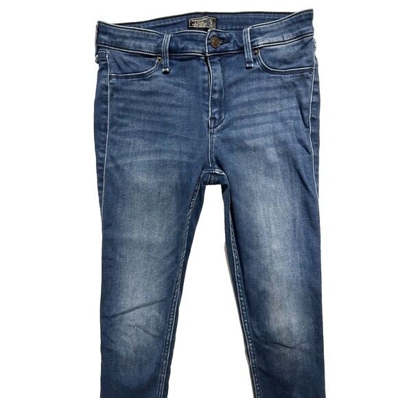 Abercrombie & Fitch Harper Low Rise Jean Legging Women’s Size 27 4S Medium Wash - Picture 3 of 8